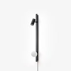 Evlaeiel Long Arm Plug-in Brass Glass Wall Light - Neutralighting