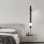 Evlaeiel Long Arm Plug-in Brass Glass Wall Light - Neutralighting