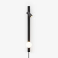 Evlaeiel Long Arm Plug-in Brass Glass Wall Light - Neutralighting