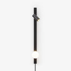 Evlaeiel Long Arm Plug-in Brass Glass Wall Light - Neutralighting