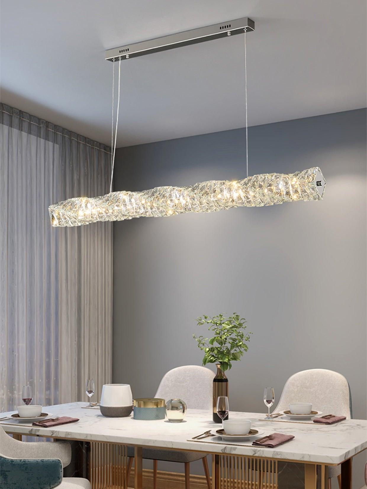 Stream Suspension Linéaire en Cristal - Neutralighting