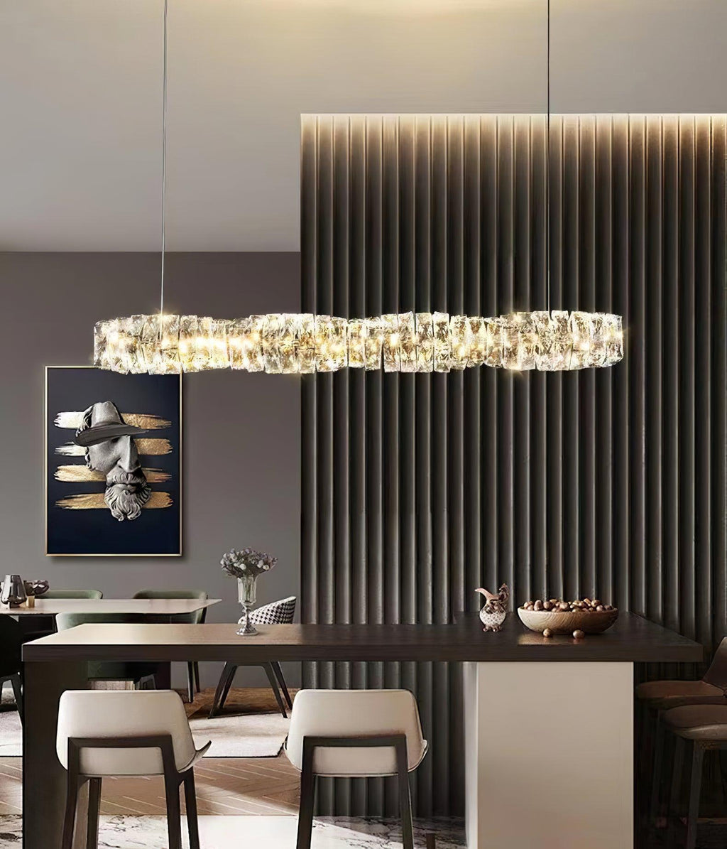 Stream Suspension Linéaire en Cristal - Neutralighting