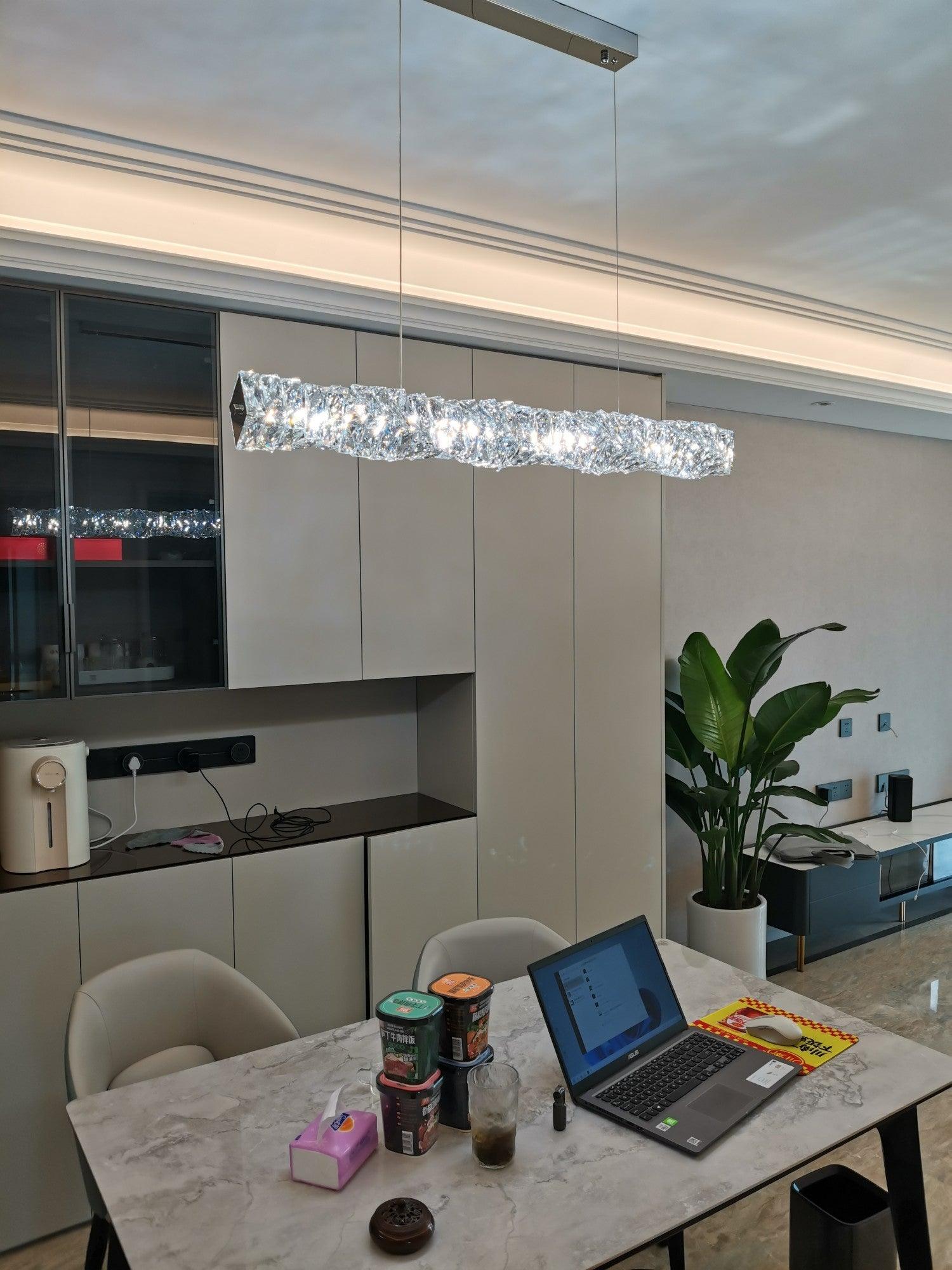 Stream Suspension Linéaire en Cristal - Neutralighting