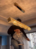 Stream Suspension Linéaire en Cristal - Neutralighting