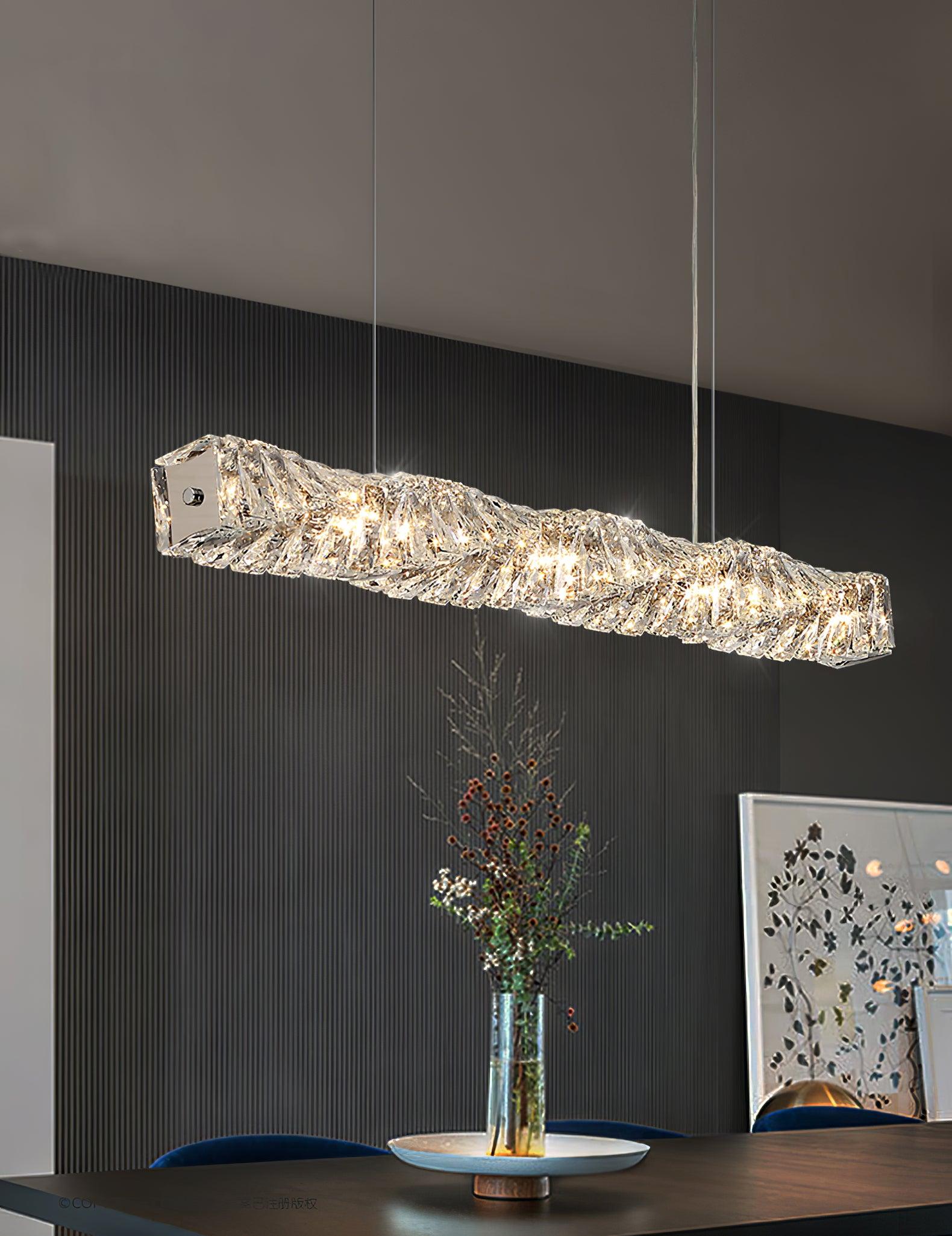 Stream Suspension Linéaire en Cristal - Neutralighting