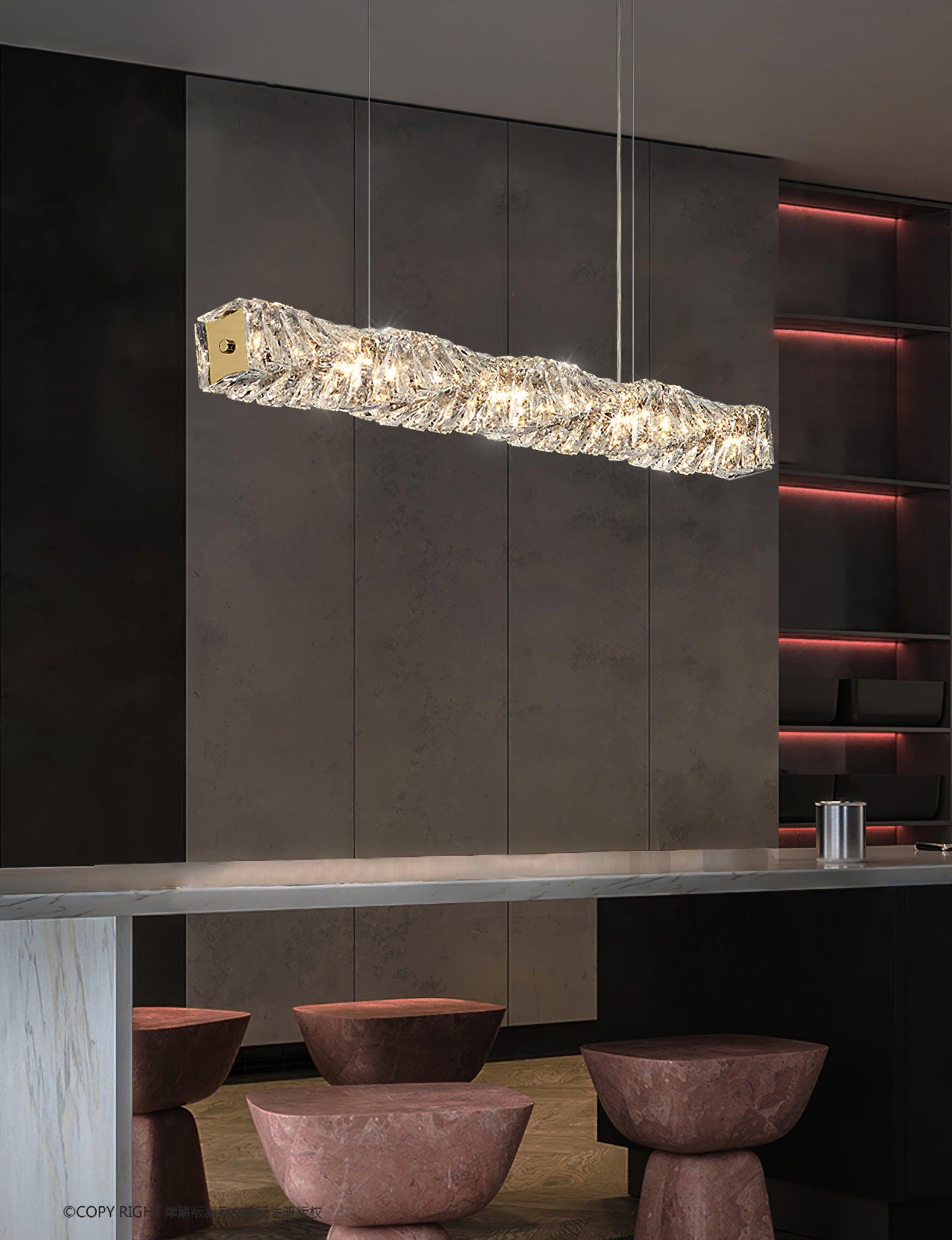 Stream Suspension Linéaire en Cristal - Neutralighting