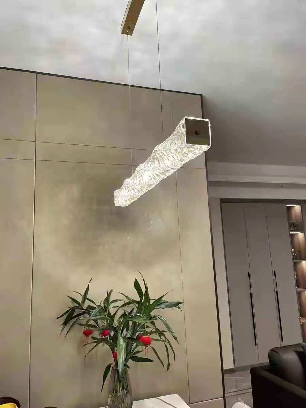 Stream Suspension Linéaire en Cristal - Neutralighting