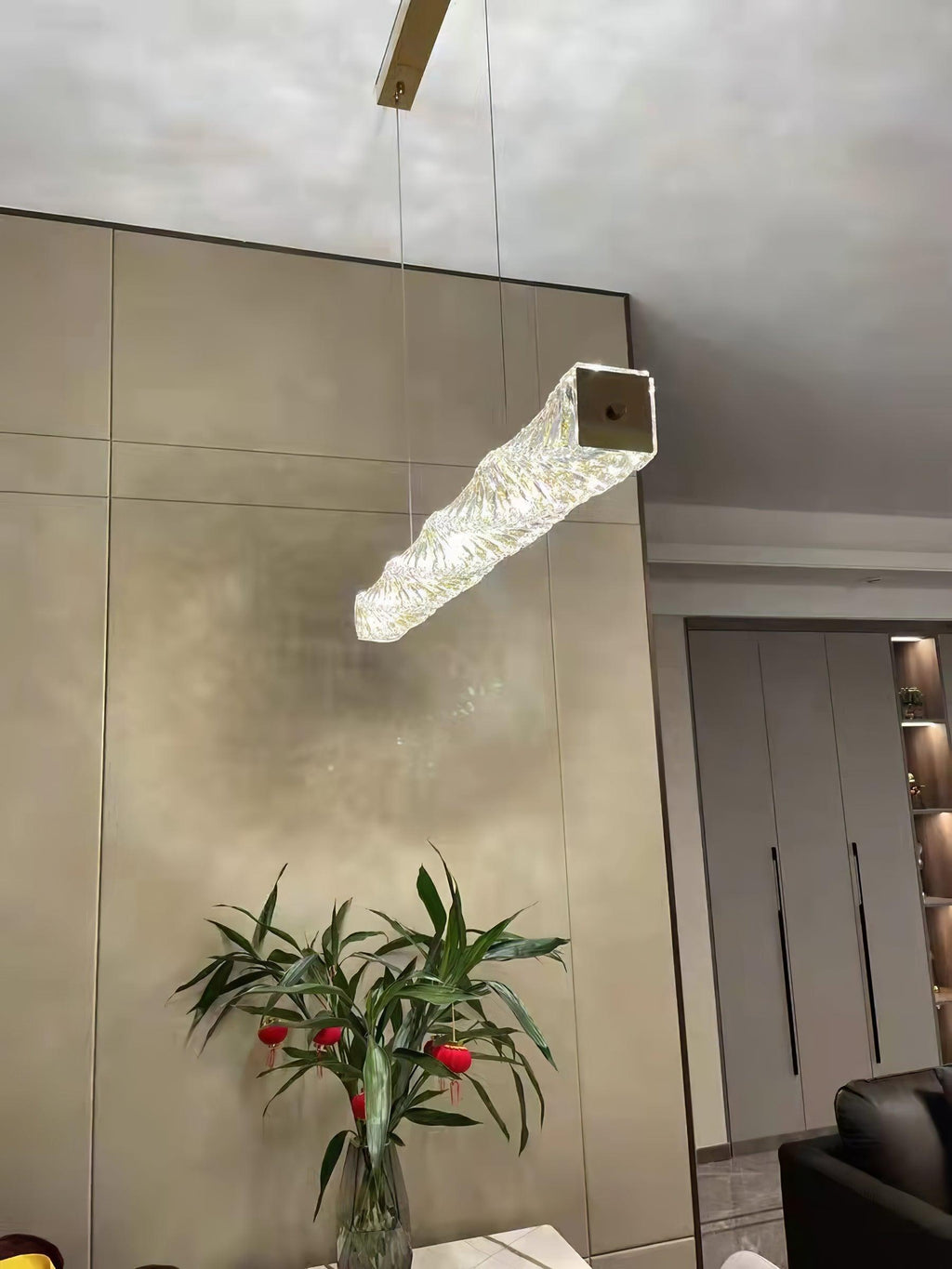 Stream Suspension Linéaire en Cristal - Neutralighting