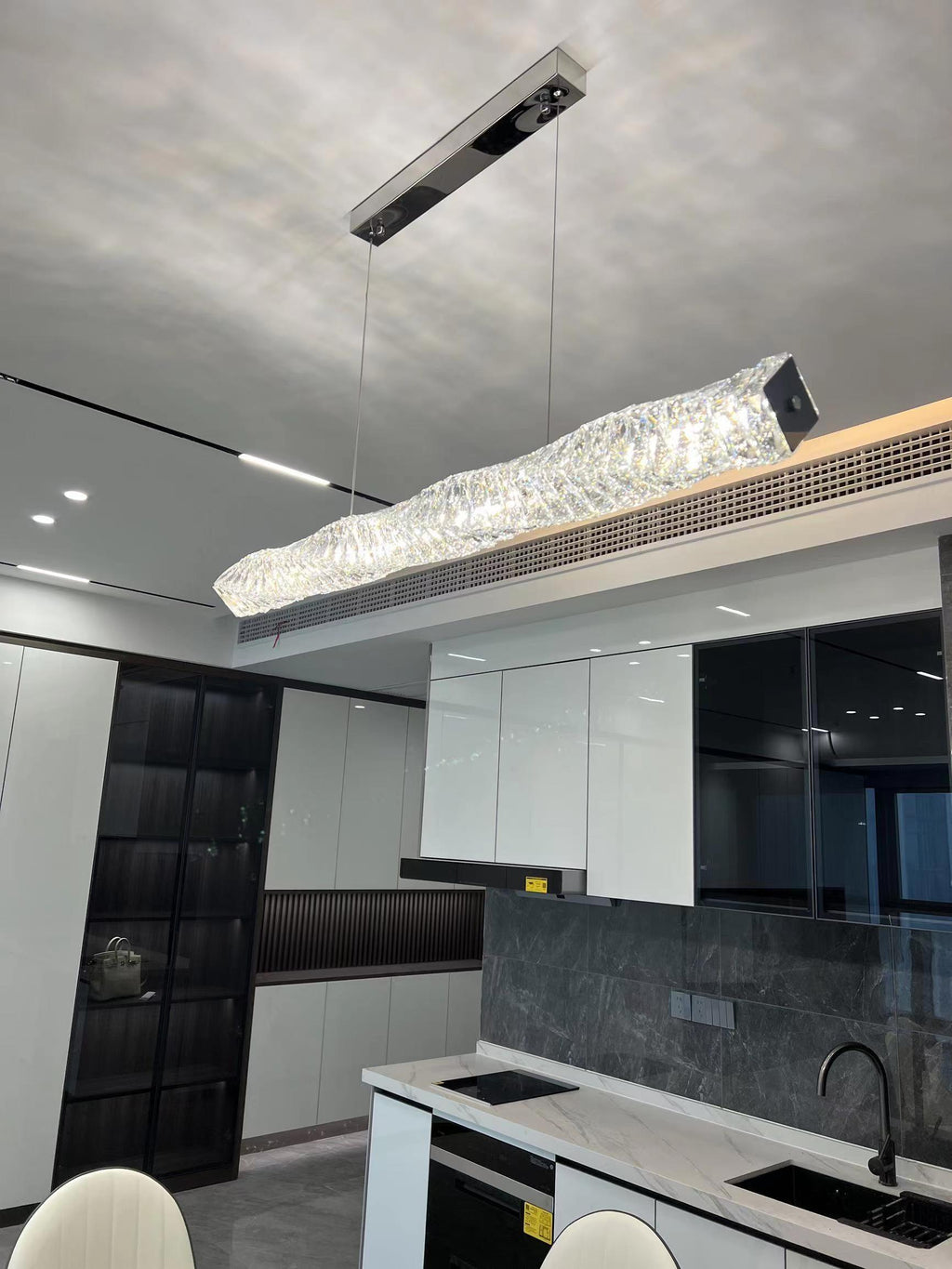 Stream Suspension Linéaire en Cristal - Neutralighting