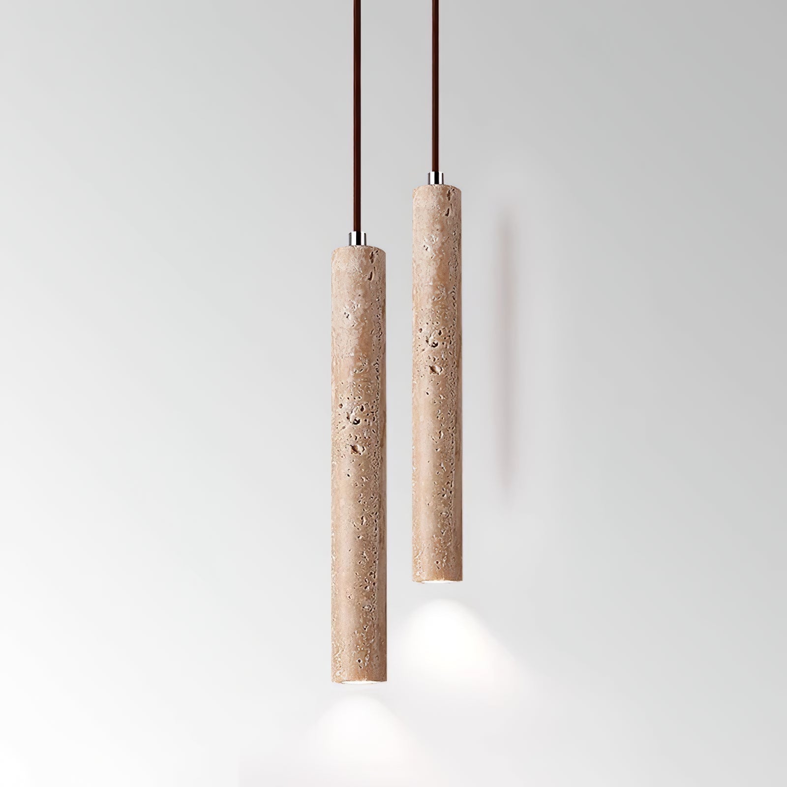 Olvynarae Suspension Cylindrique en Travertin - Neutralighting
