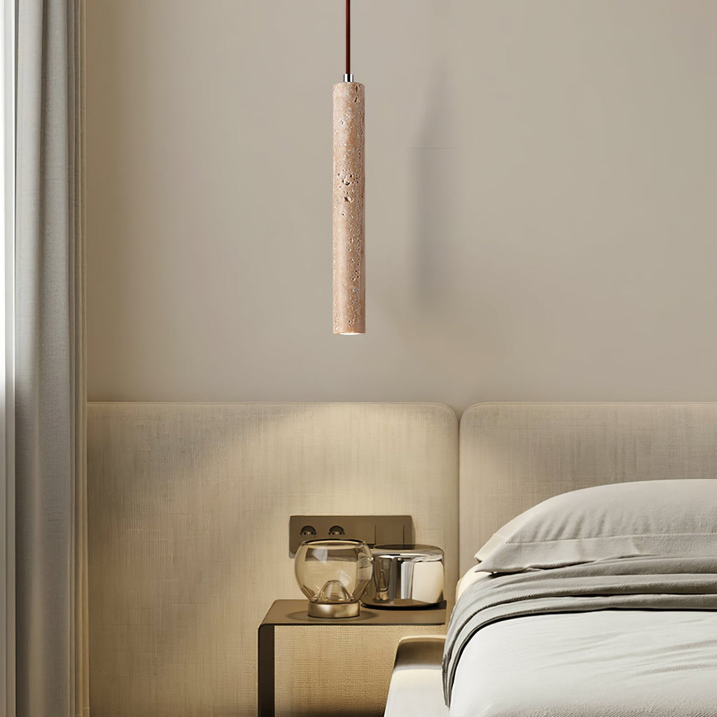 Olvynarae Suspension Cylindrique en Travertin - Neutralighting