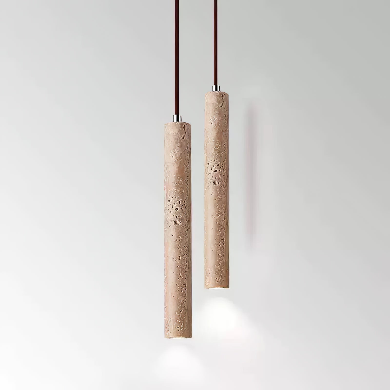 Olvynarae Suspension Cylindrique en Travertin - Neutralighting