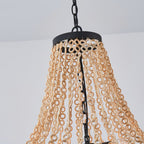 Vevyniel Lustre En Métal Et Bois De Luxe Postmoderne - Neutralighting