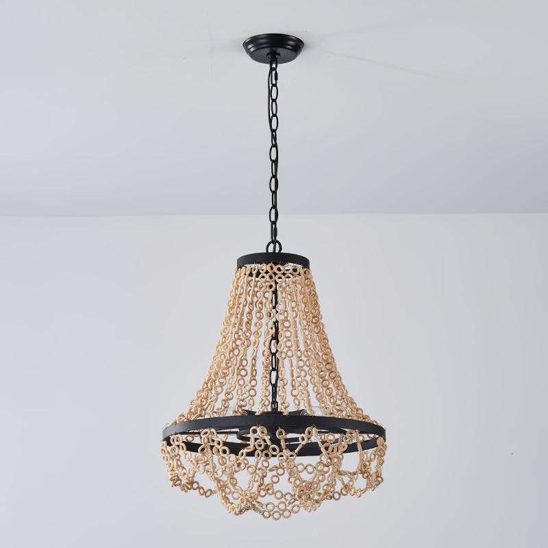 Vevyniel Lustre En Métal Et Bois De Luxe Postmoderne - Neutralighting