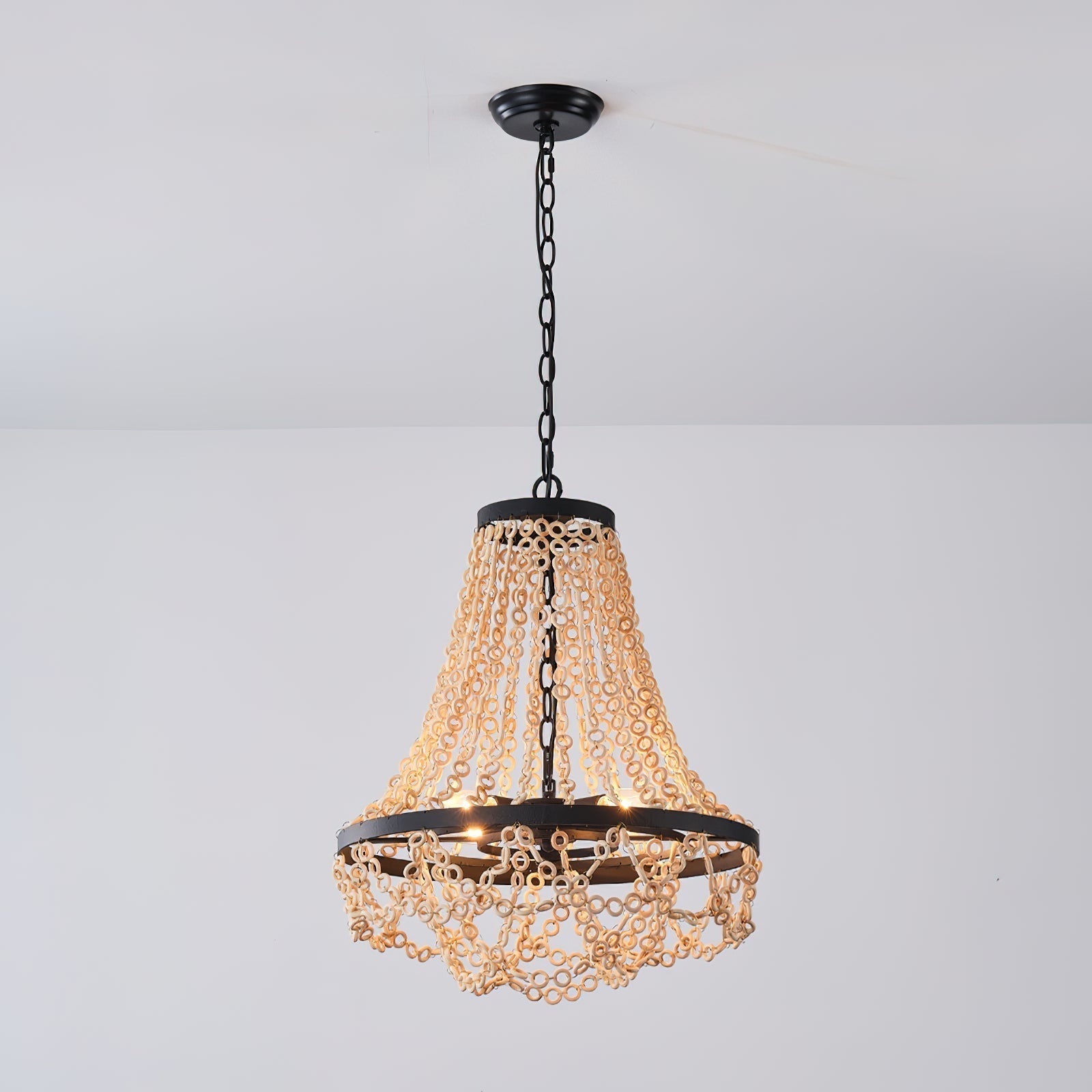 Vevyniel Lustre En Métal Et Bois De Luxe Postmoderne - Neutralighting