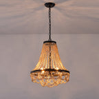Vevyniel Lustre En Métal Et Bois De Luxe Postmoderne - Neutralighting