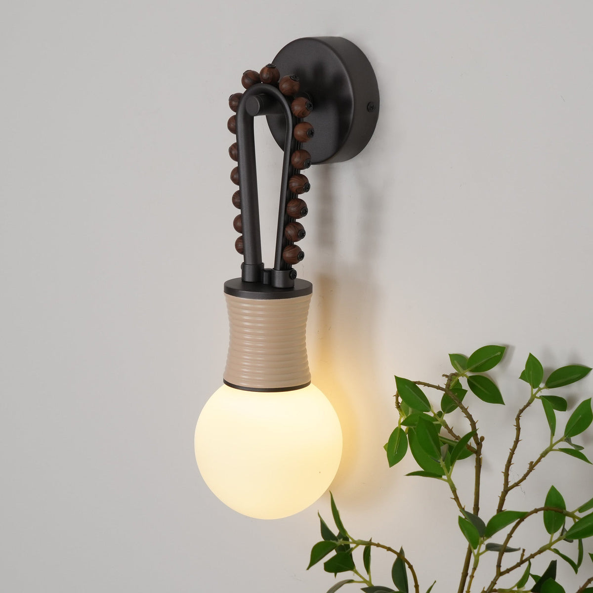 Sytala Applique Murale En Verre De Noyer De Qualité Supérieure - Neutralighting
