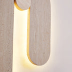IthausApplique Murale Circulaire en Travertin - Neutralighting