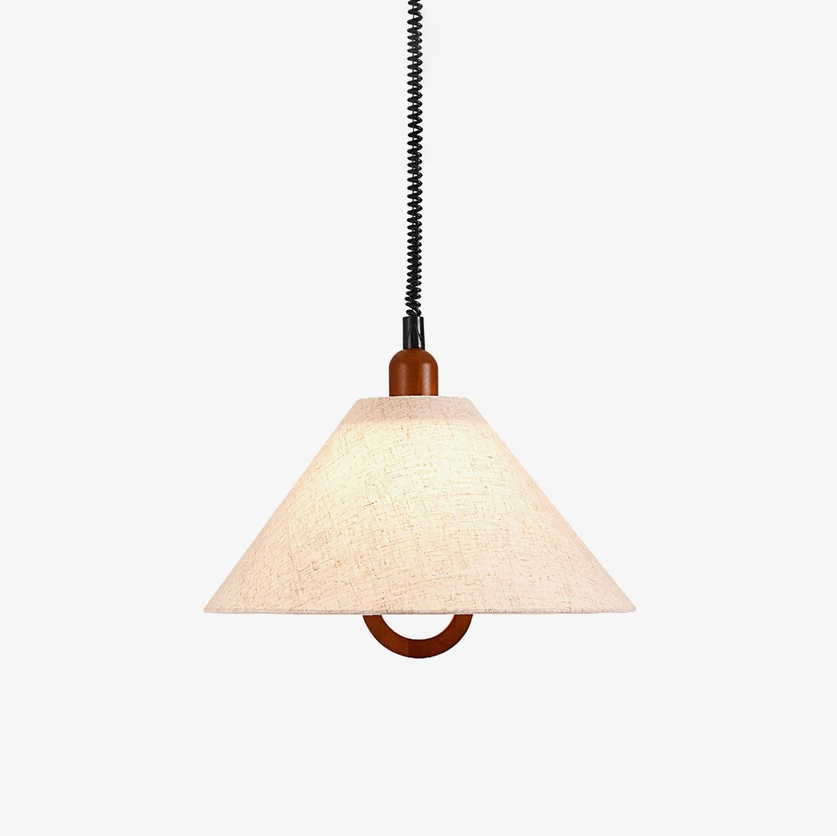 Alcaria Premium Nordic Art Tissu Bois Pendentif Lampe - Neutralighting