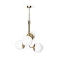 Uzorus Lustre En Verre Vert Velours Art Bouquet - Neutralighting