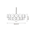 Ventilo Lustre Moderne en Verre Ambre - Neutralighting