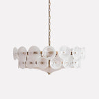 Ventilo Lustre Moderne en Verre Ambre - Neutralighting