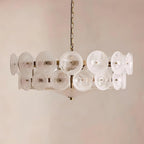 Ventilo Lustre Moderne en Verre Ambre - Neutralighting