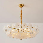Ventilo Lustre Moderne en Verre Ambre - Neutralighting