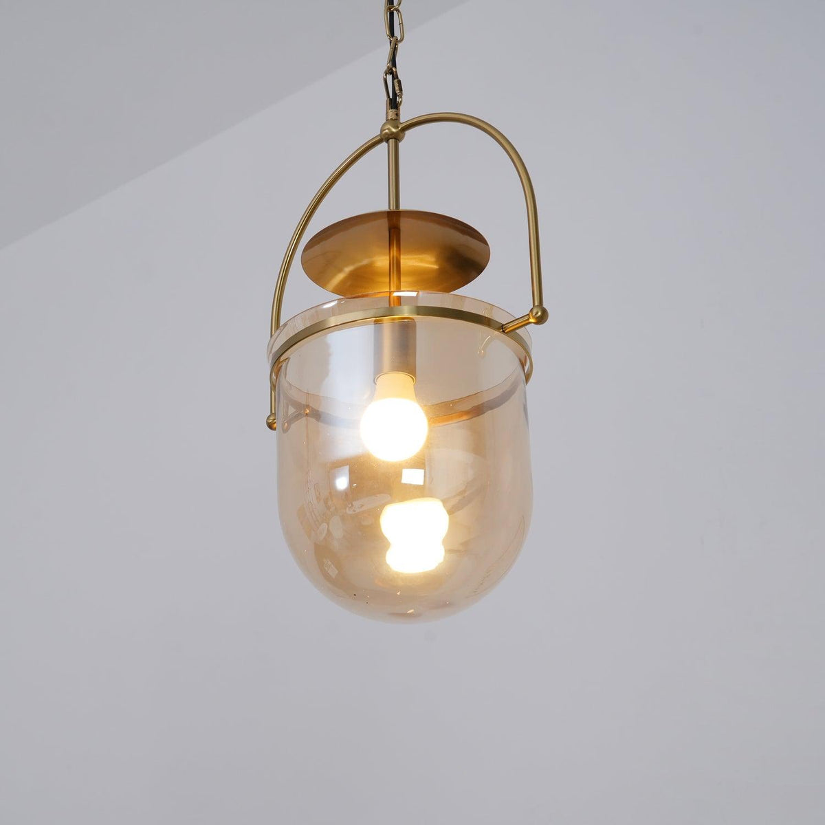 Lustra Suspension en Verre et Laiton Vintage - Neutralighting