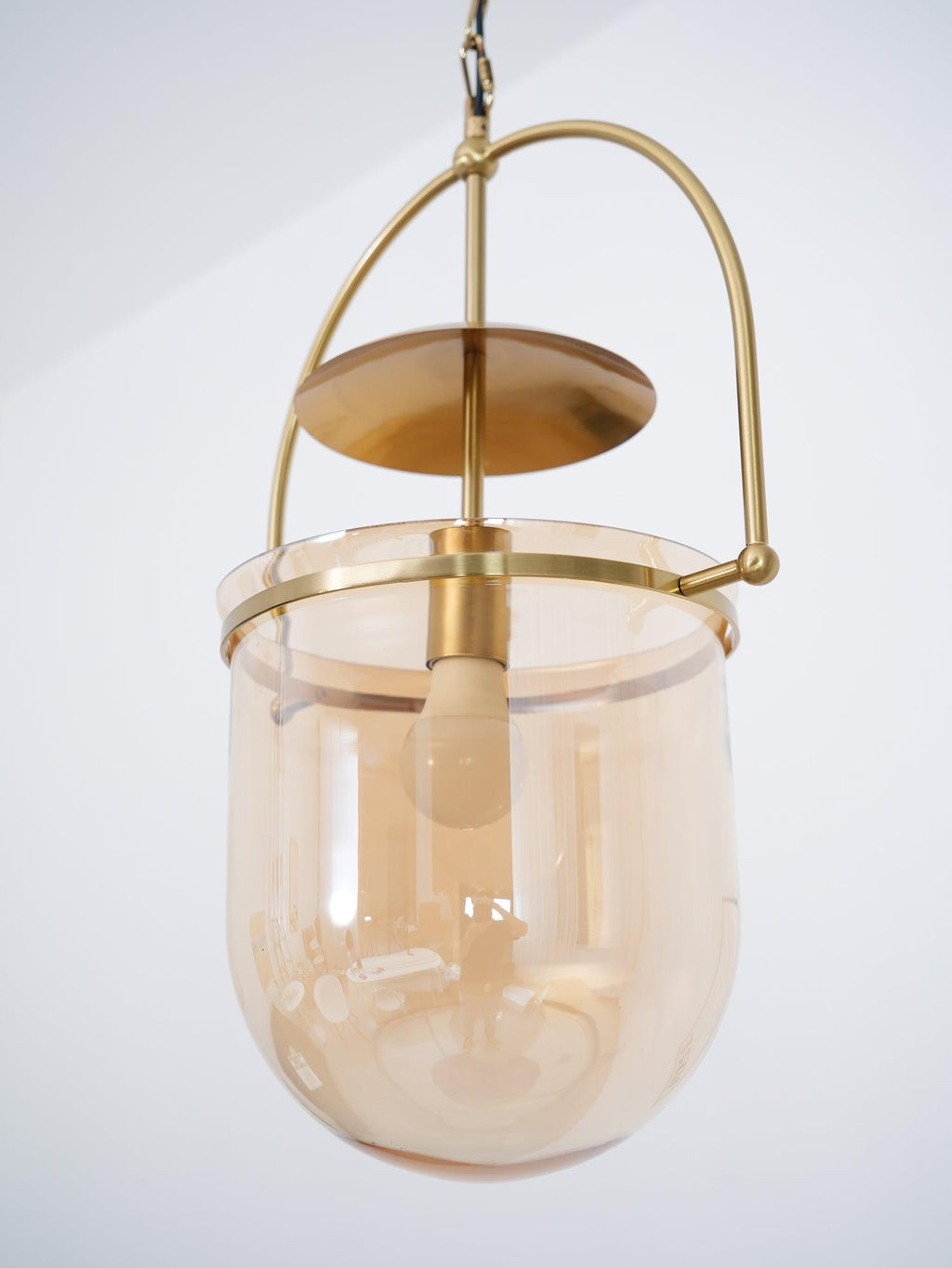 Lustra Suspension en Verre et Laiton Vintage - Neutralighting