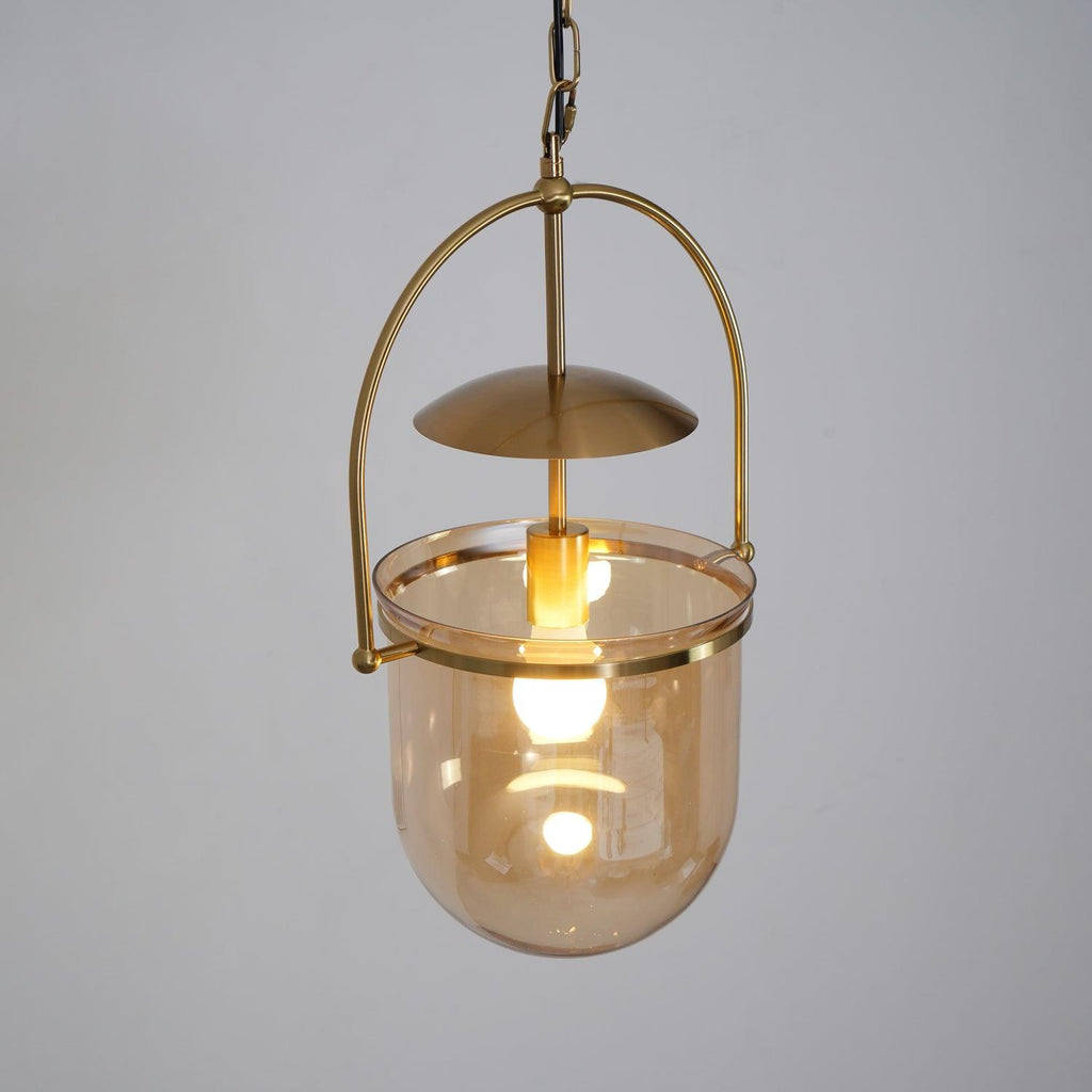Lustra Suspension en Verre et Laiton Vintage - Neutralighting
