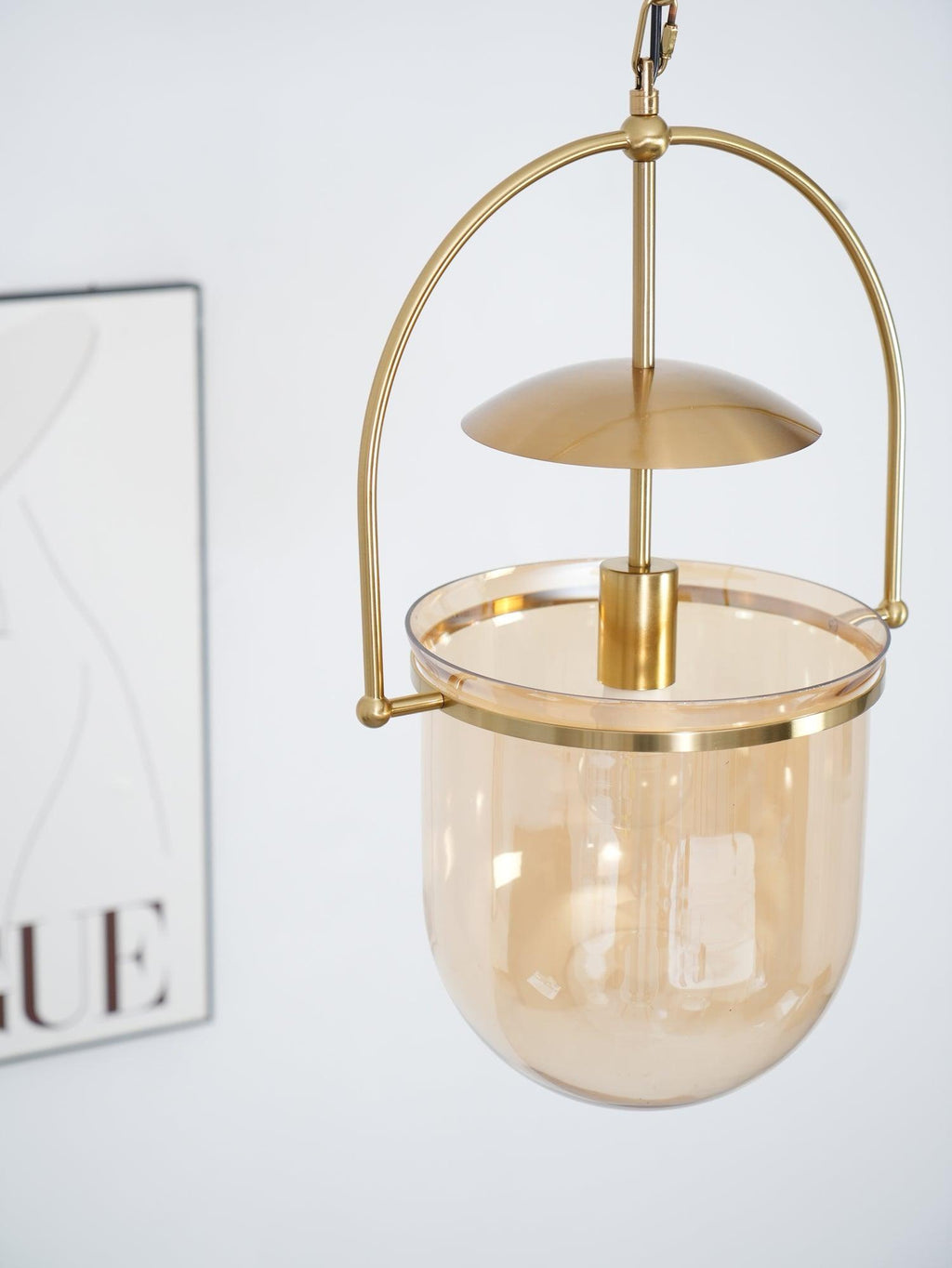 Lustra Suspension en Verre et Laiton Vintage - Neutralighting