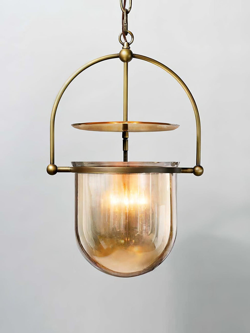 Lustra Suspension en Verre et Laiton Vintage - Neutralighting