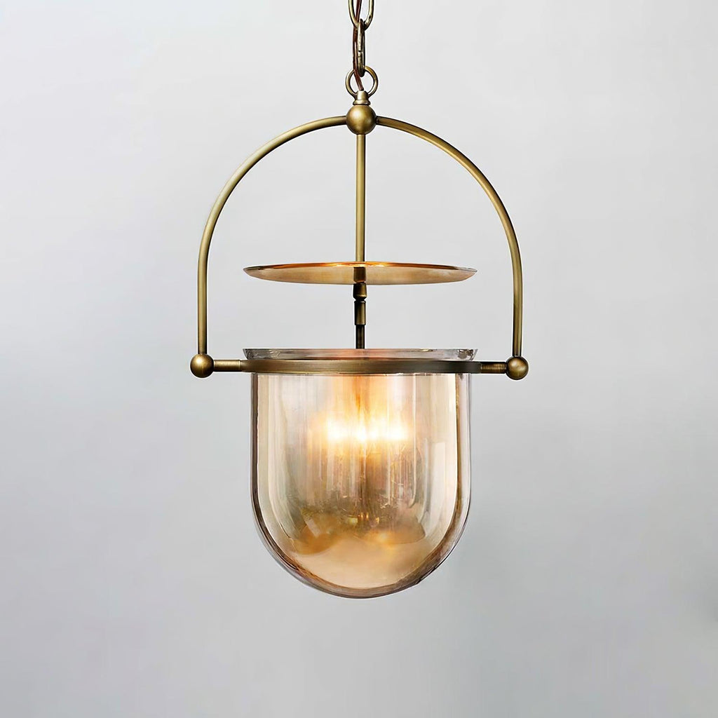 Lustra Suspension en Verre et Laiton Vintage - Neutralighting