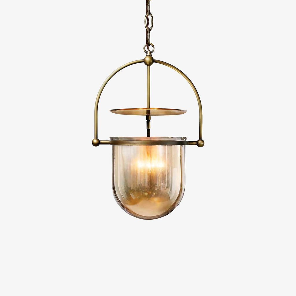 Lustra Suspension en Verre et Laiton Vintage - Neutralighting