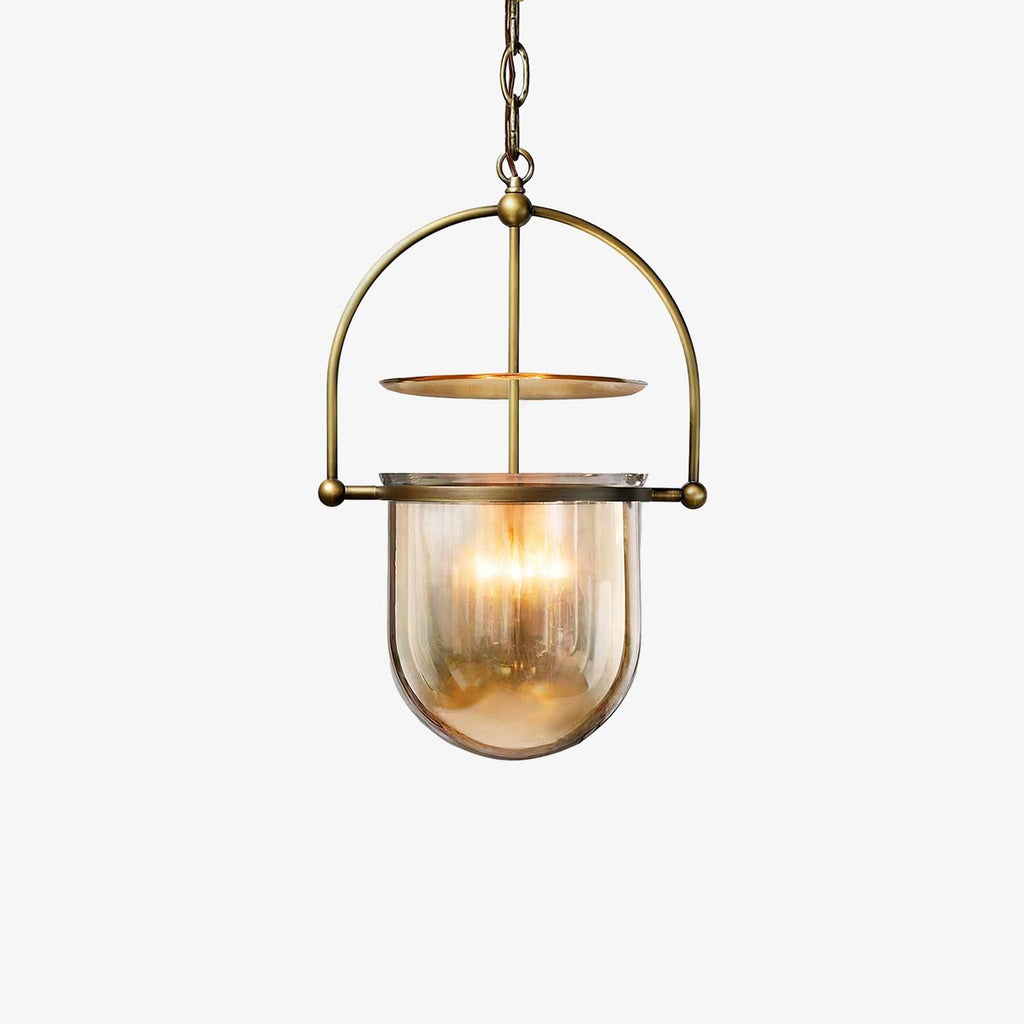 Lustra Suspension en Verre et Laiton Vintage - Neutralighting