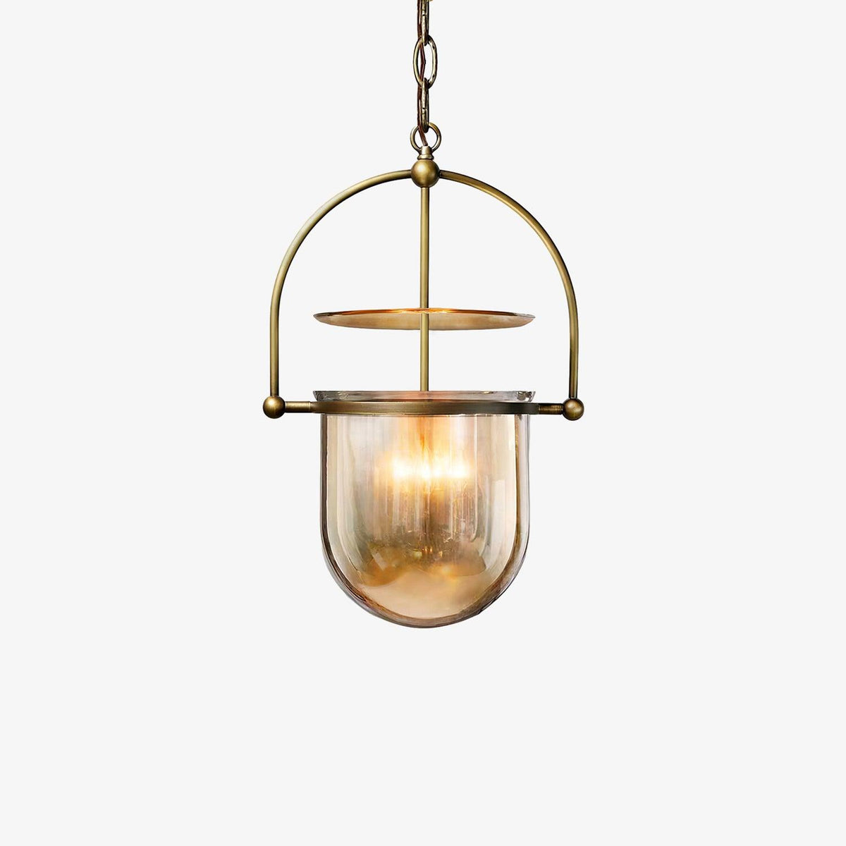 Lustra Suspension en Verre et Laiton Vintage - Neutralighting