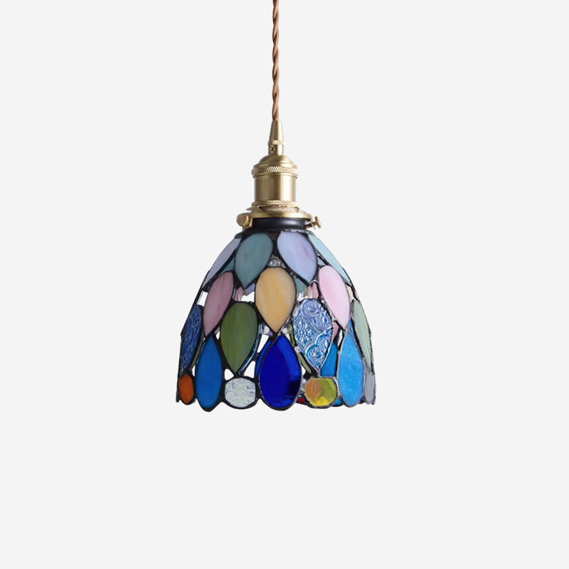 Tiffany Suspension en Verre Effet Mosaïque - Neutralighting