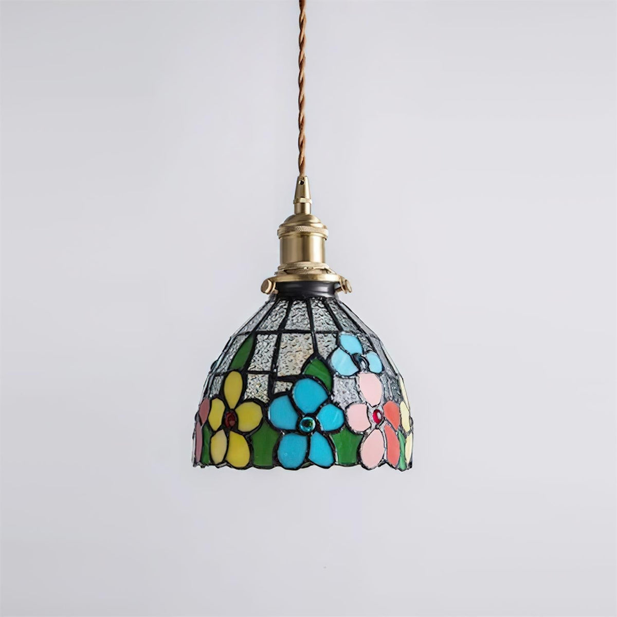 Tiffany Suspension en Verre Effet Mosaïque - Neutralighting