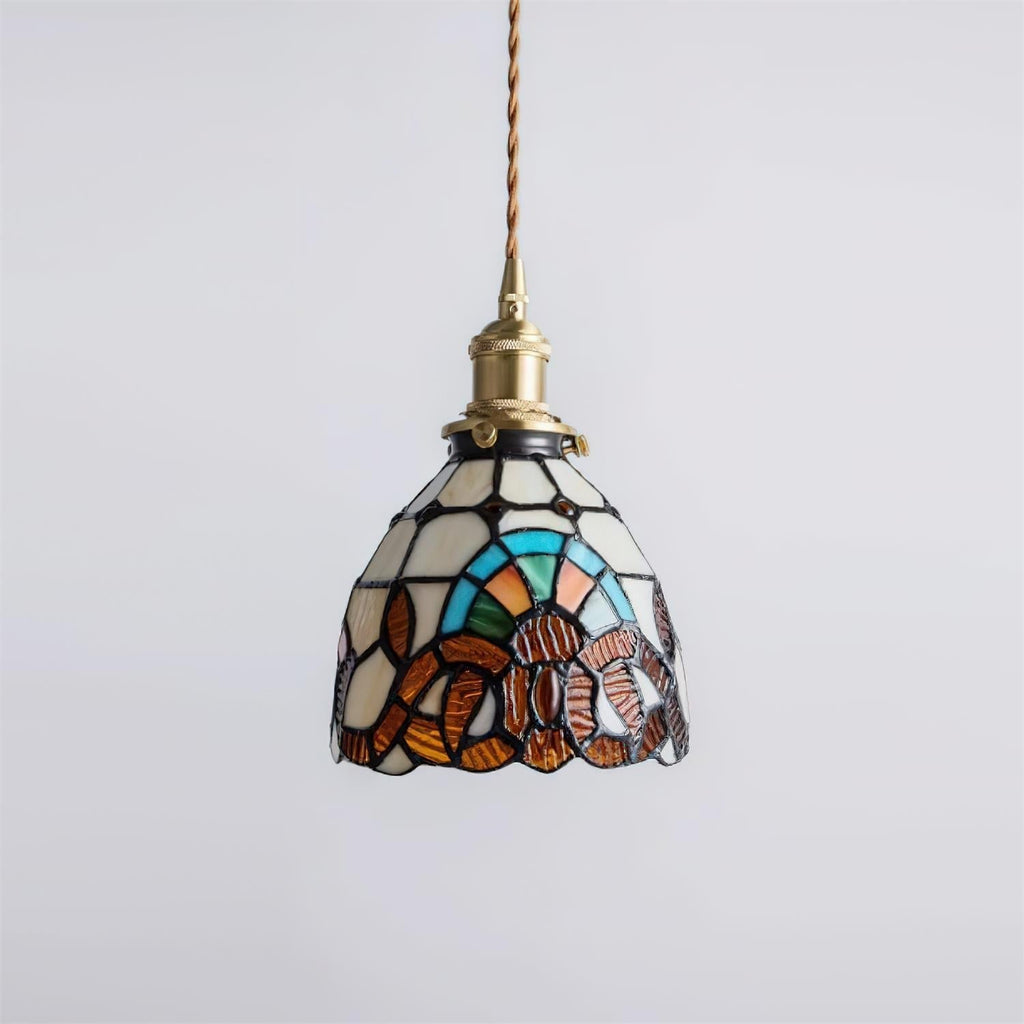 Tiffany Suspension en Verre Effet Mosaïque - Neutralighting
