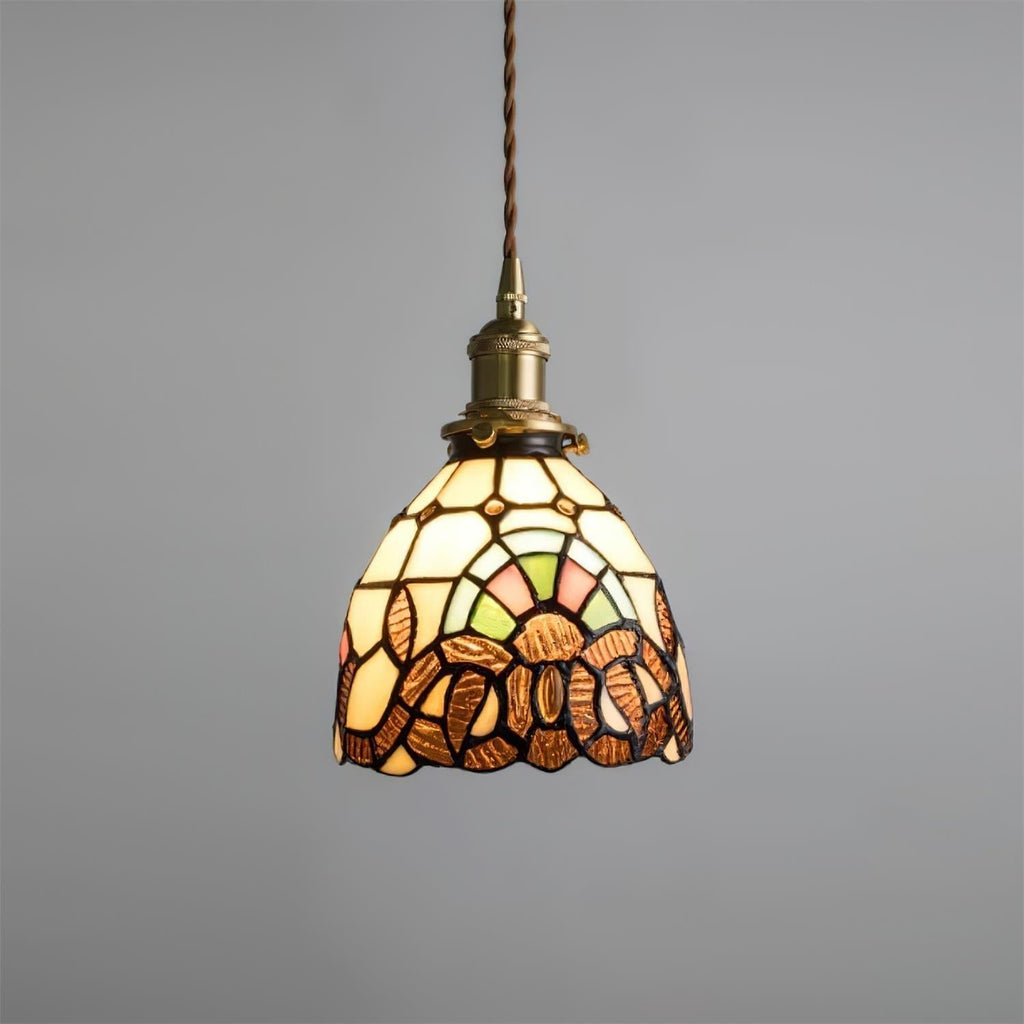 Tiffany Suspension en Verre Effet Mosaïque - Neutralighting