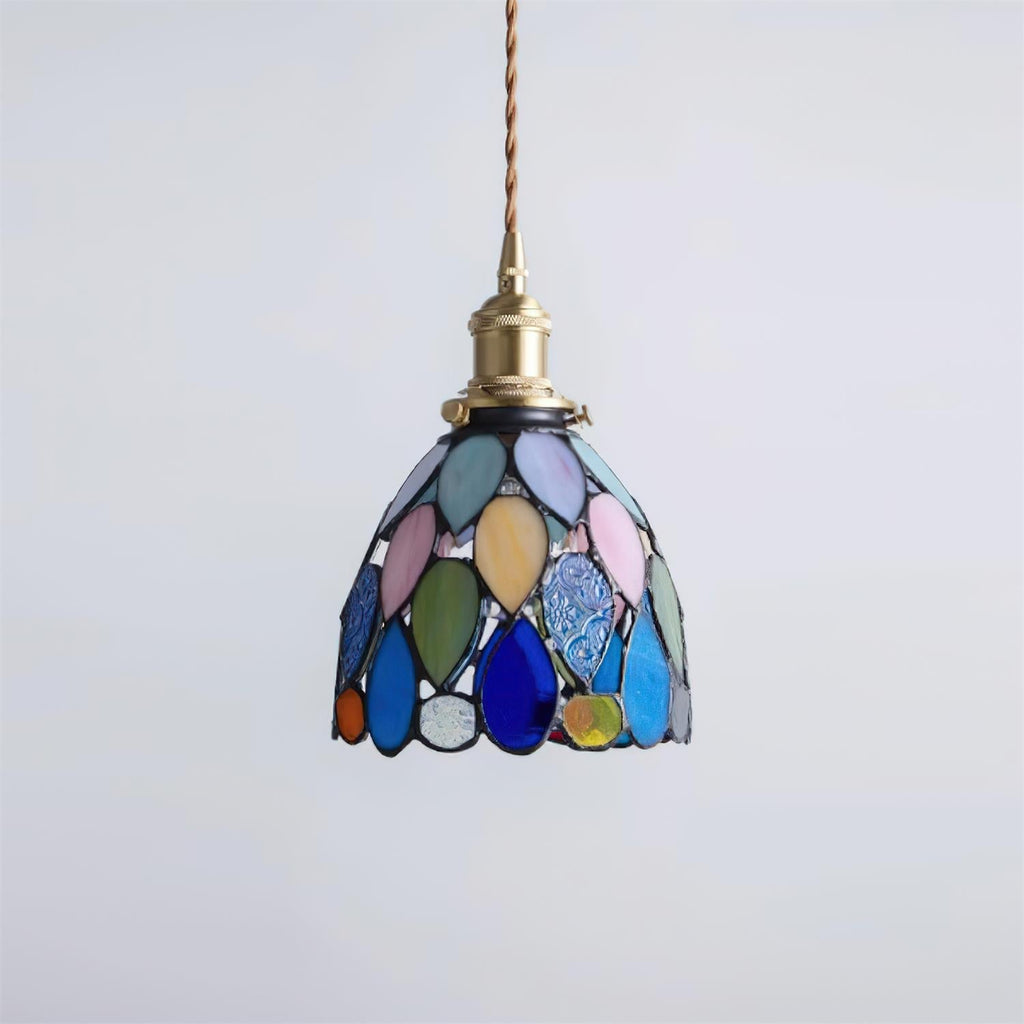 Tiffany Suspension en Verre Effet Mosaïque - Neutralighting