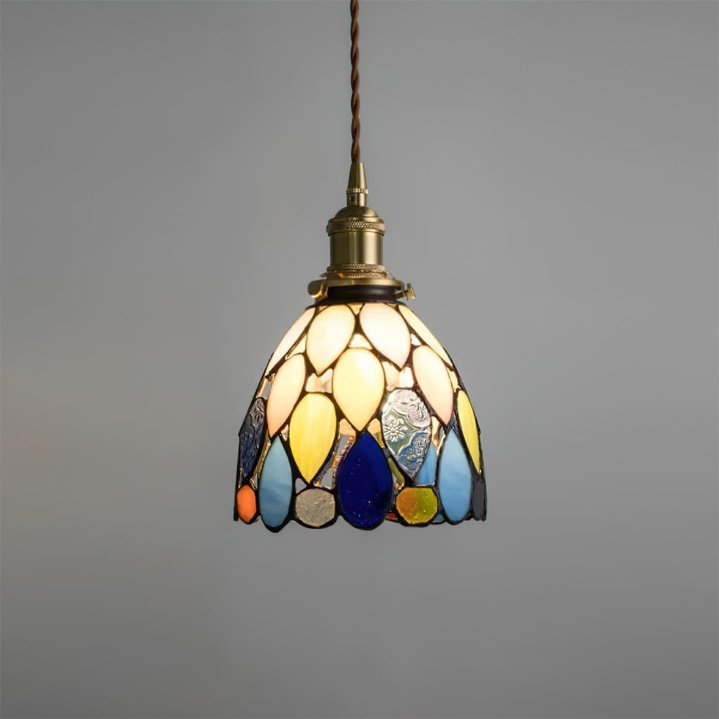 Tiffany Suspension en Verre Effet Mosaïque - Neutralighting