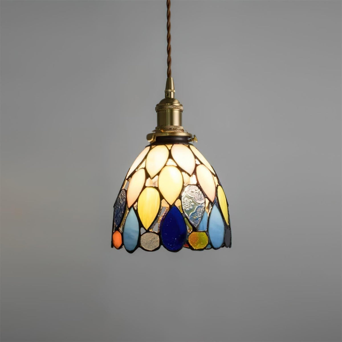 Tiffany Suspension en Verre Effet Mosaïque - Neutralighting