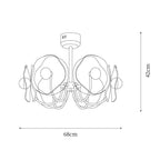 Lotus Lustre Courbe Pétale Bras Moderne Salon - Neutralighting