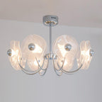Lotus Lustre Chandelier Verre Courbé Élégant Moderne - Neutralighting