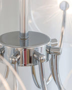 Lotus Lustre Chandelier Verre Courbé Élégant Moderne - Neutralighting