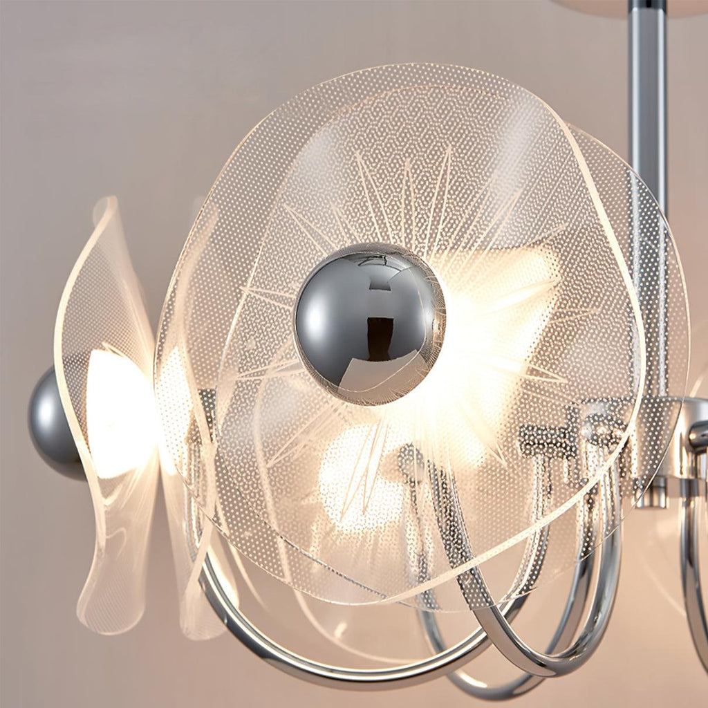 Lotus Lustre Courbe Pétale Bras Moderne Salon - Neutralighting