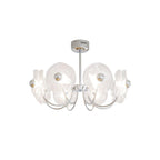 Lotus Lustre Chandelier Verre Courbé Élégant Moderne - Neutralighting