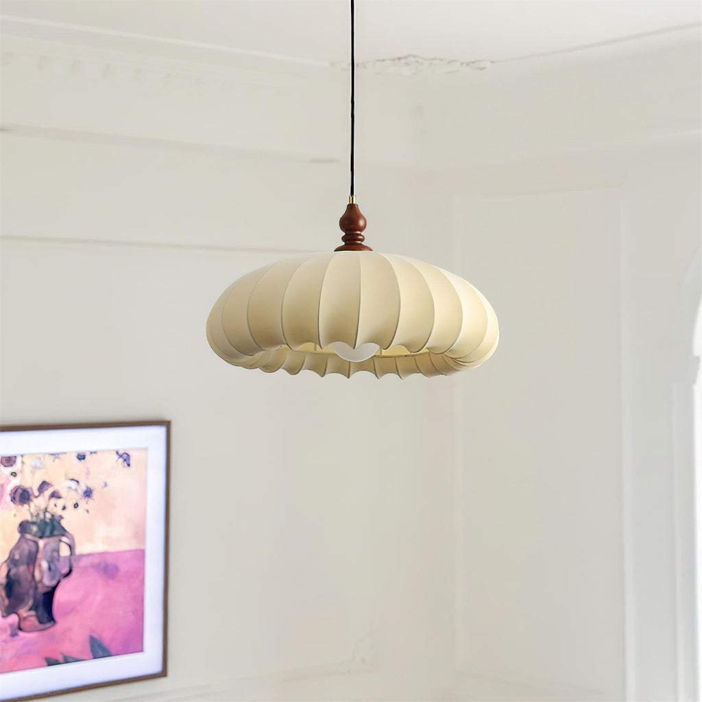 Lotus Lampe Pendante en Tissu Beige - Neutralighting